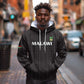 Custom Malawi Football Hoodie Go Champions - Black - African Pride