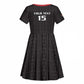 Custom Malawi Football Kid Short Sleeve Dress Go Champions - Black - African Pride