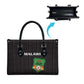Malawi Football Leather Bag Come On Flames - Black