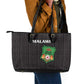Malawi Football Leather Tote Bag Go Champions - Black - African Pride