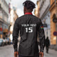 Custom Malawi Football Long Sleeve Button Shirt Go Champions - Black - African Pride