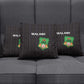 Malawi Football Pillow Cover Come On Flames - Black