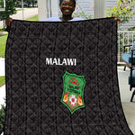 Malawi Football Quilt Go Champions - Black - African Pride