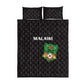 Malawi Football Quilt Bed Set Go Champions - Black - African Pride