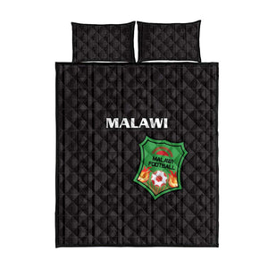 Malawi Football Quilt Bed Set Go Champions - Black - African Pride