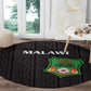 Malawi Football Round Carpet Go Champions - Black - African Pride