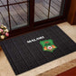 Malawi Football Rubber Doormat Go Champions - Black - African Pride