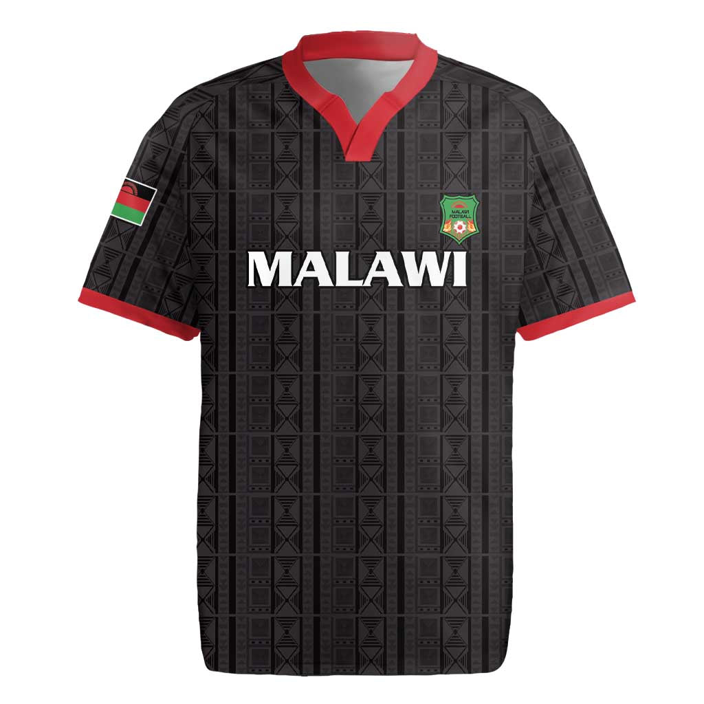 Custom Malawi Football Rugby Jersey Go Champions - Black - African Pride