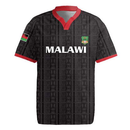 Custom Malawi Football Rugby Jersey Go Champions - Black - African Pride