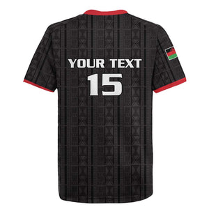 Custom Malawi Football Rugby Jersey Go Champions - Black - African Pride