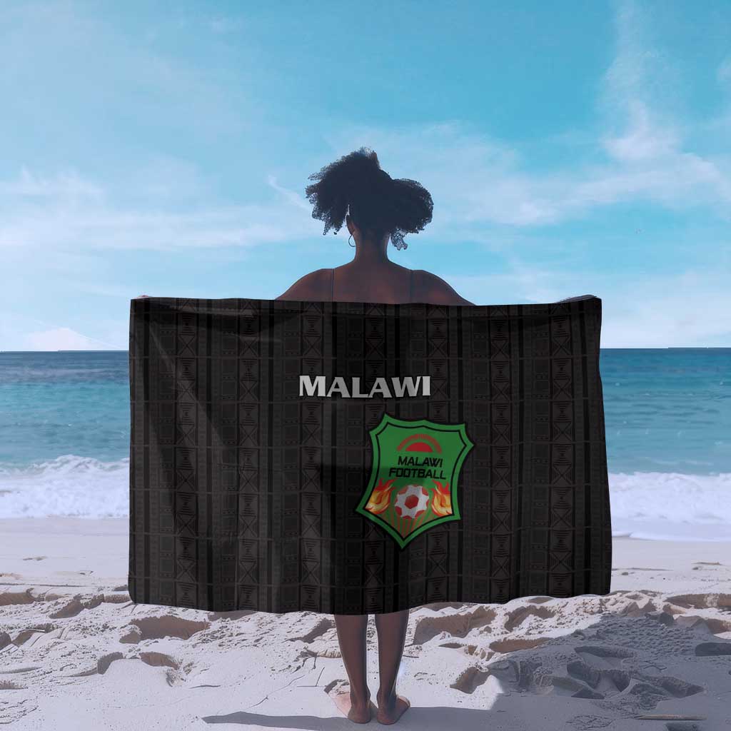 Malawi Football Sarong Go Champions - Black - African Pride