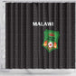 Malawi Football Shower Curtain Go Champions - Black - African Pride