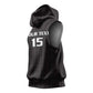 Custom Malawi Football Sleeveless Hoodie Go Champions - Black - African Pride
