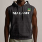 Custom Malawi Football Sleeveless Hoodie Go Champions - Black - African Pride
