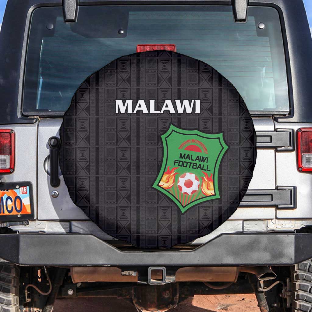 Malawi Football Spare Tire Cover Go Champions - Black - African Pride