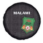 Malawi Football Spare Tire Cover Go Champions - Black - African Pride