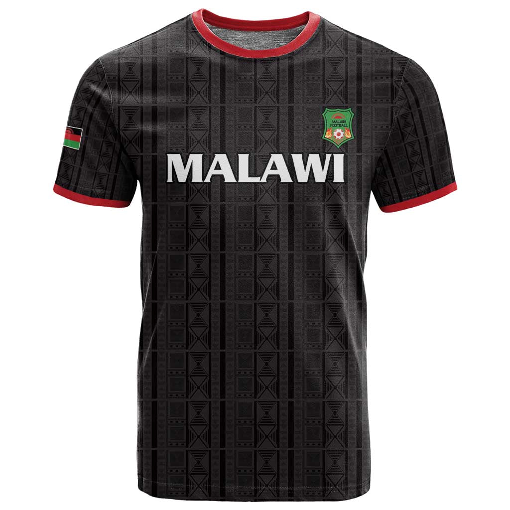 Custom Malawi Football T shirt Go Champions - Black - African Pride