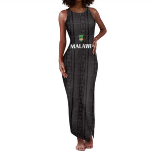 Custom Malawi Football Tank Maxi Dress Go Champions - Black - African Pride