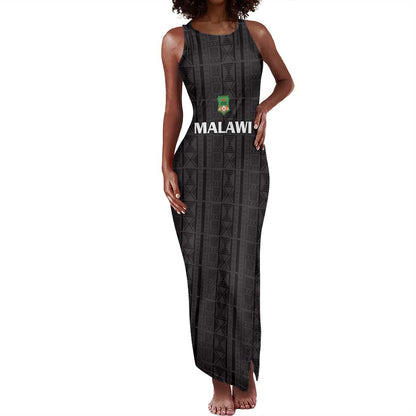 Custom Malawi Football Tank Maxi Dress Go Champions - Black - African Pride