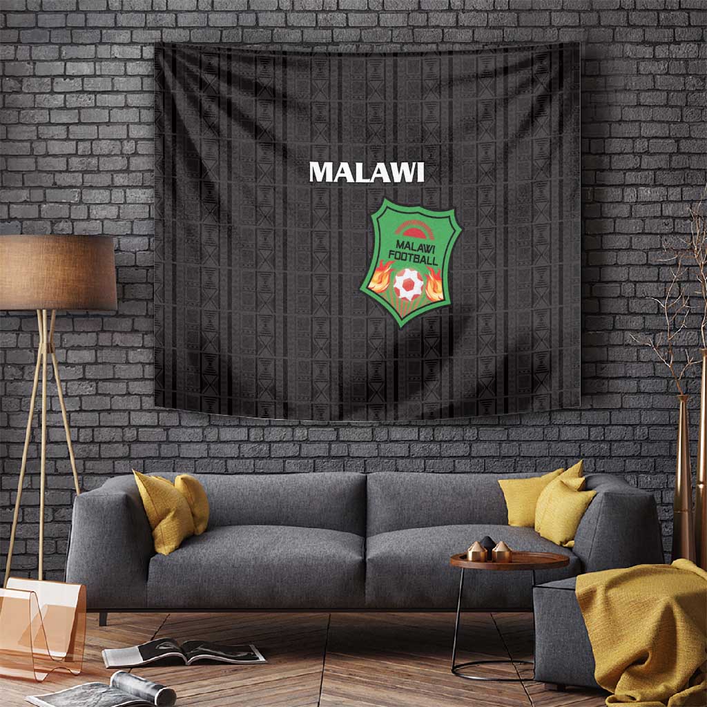 Malawi Football Tapestry Go Champions - Black - African Pride