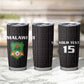 Custom Malawi Football Tumbler Cup Go Champions - Black - African Pride