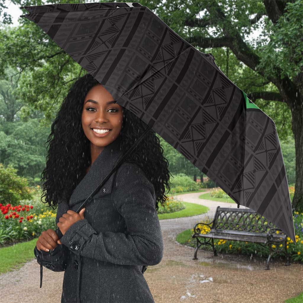 Malawi Football Umbrella Come On Flames - Black