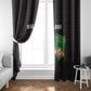 Malawi Football Window Curtain Go Champions - Black - African Pride