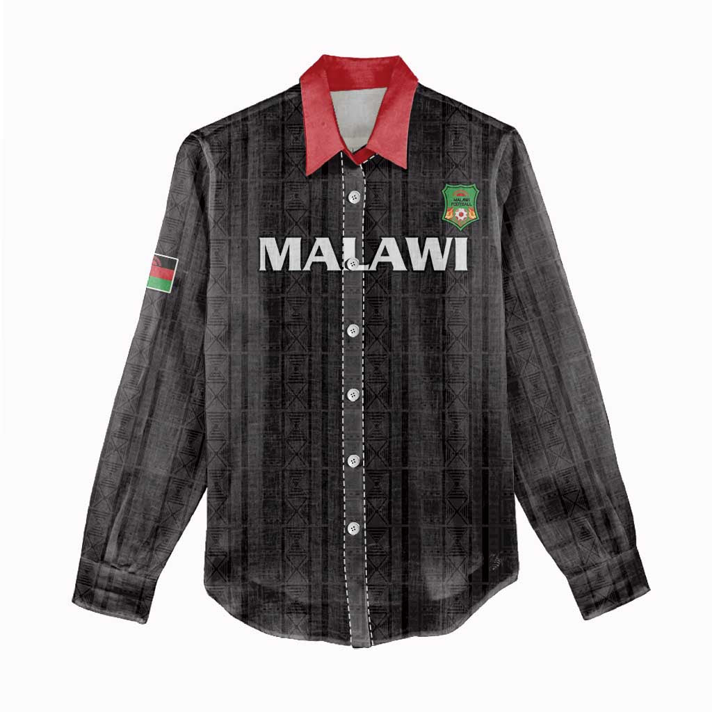 Custom Malawi Football Women Casual Shirt Go Champions - Black - African Pride