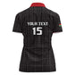 Custom Malawi Football Women Polo Shirt Go Champions - Black - African Pride