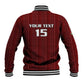 Custom Malawi Football Baseball Jacket Go Champions - Red - African Pride