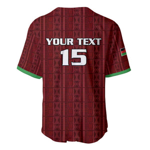 Custom Malawi Football Baseball Jersey Go Champions - Red - African Pride