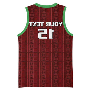 Custom Malawi Football Basketball Jersey Go Champions - Red - African Pride