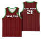 Custom Malawi Football Basketball Jersey Go Champions - Red - African Pride