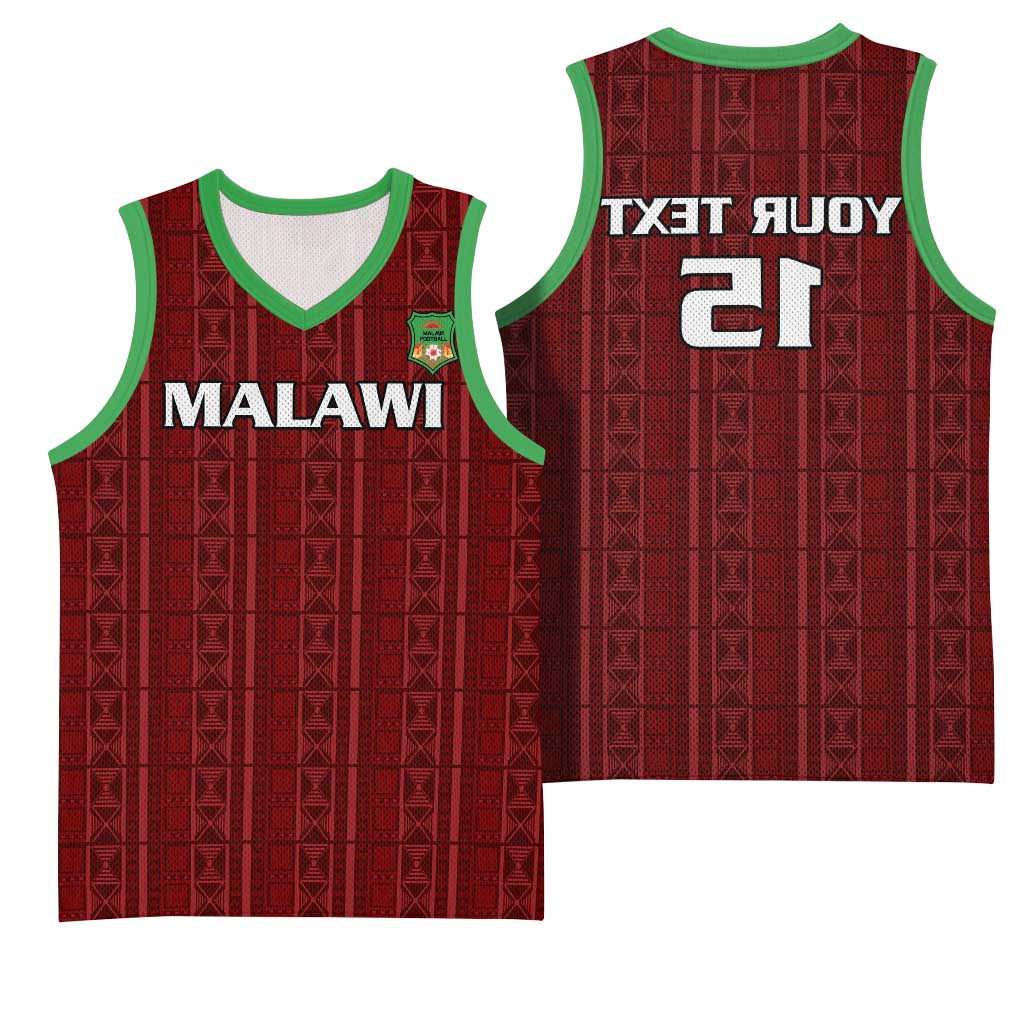 Custom Malawi Football Basketball Jersey Go Champions - Red - African Pride
