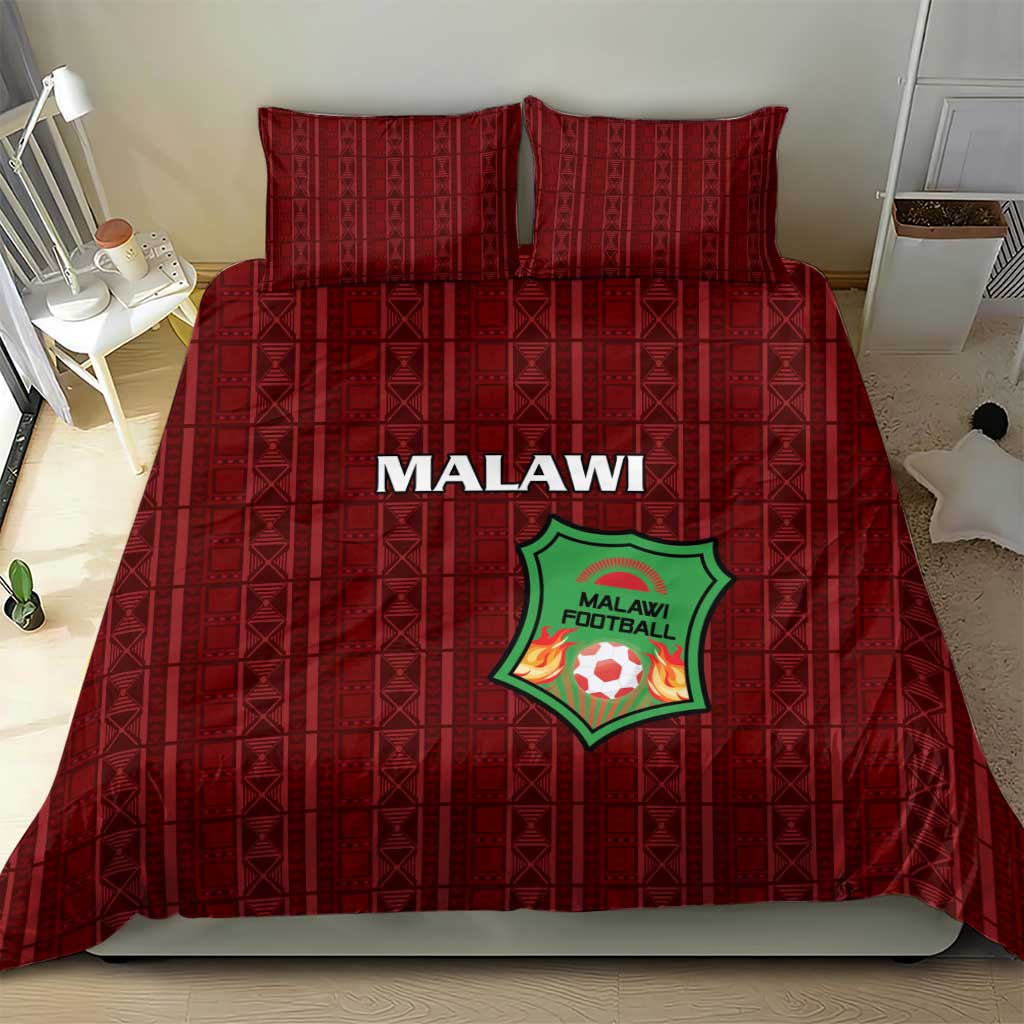 Malawi Football Bedding Set Go Champions - Red - African Pride