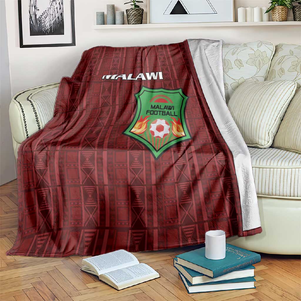 Malawi Football Blanket Go Champions - Red - African Pride