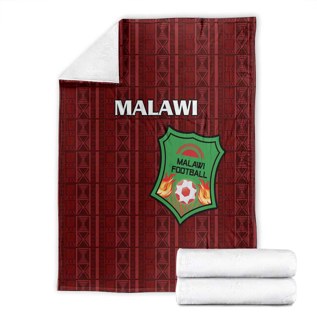 Malawi Football Blanket Go Champions - Red - African Pride