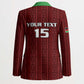 Custom Malawi Football Blazer Come On Flames - Red