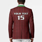 Custom Malawi Football Blazer Come On Flames - Red