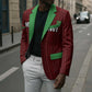 Custom Malawi Football Blazer Come On Flames - Red