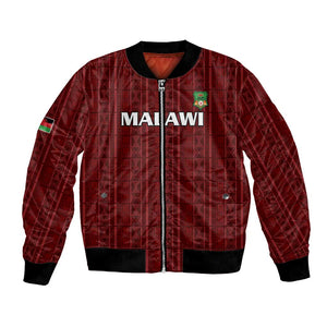 Custom Malawi Football Bomber Jacket Go Champions - Red - African Pride