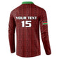 Custom Malawi Football Button Sweatshirt Come On Flames - Red