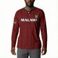 Custom Malawi Football Button Sweatshirt Come On Flames - Red