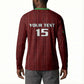 Custom Malawi Football Button Sweatshirt Come On Flames - Red