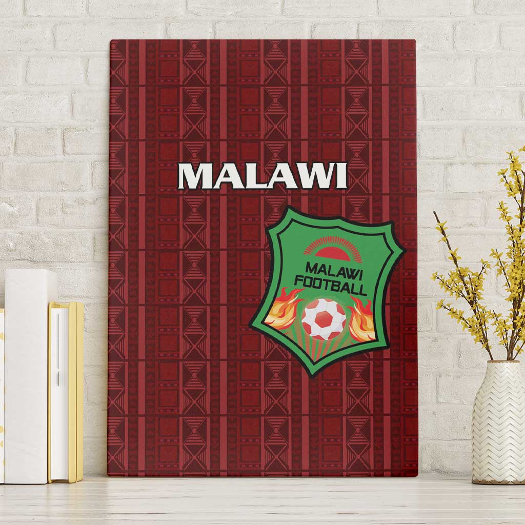 Malawi Football Canvas Wall Art Go Champions - Red - African Pride