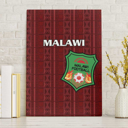 Malawi Football Canvas Wall Art Go Champions - Red - African Pride