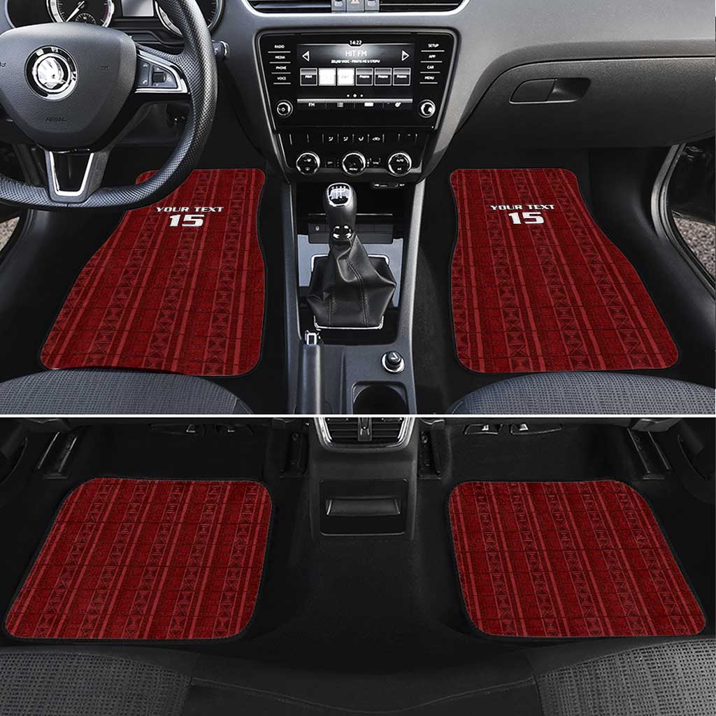 Malawi Football Car Mats Go Champions - Red - African Pride