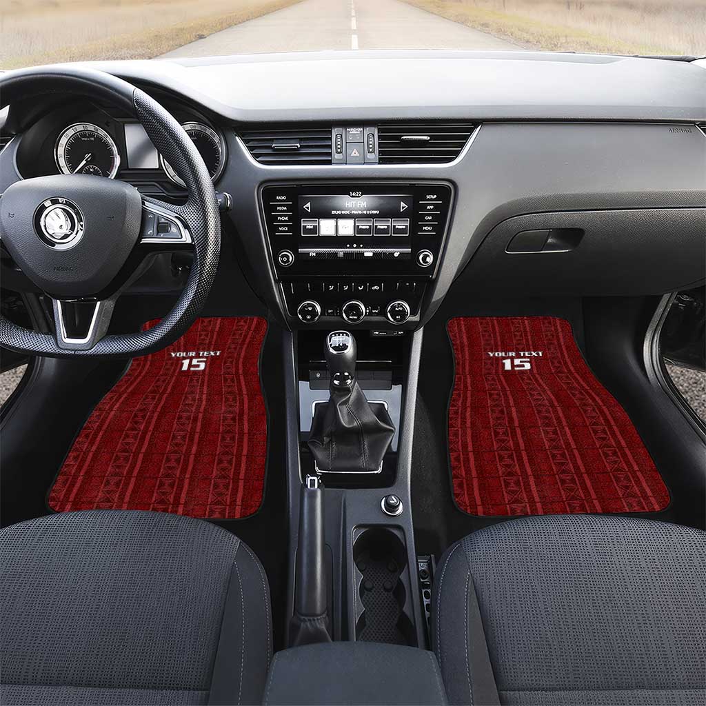 Malawi Football Car Mats Go Champions - Red - African Pride