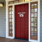 Custom Malawi Football Door Cover Come On Flames - Red