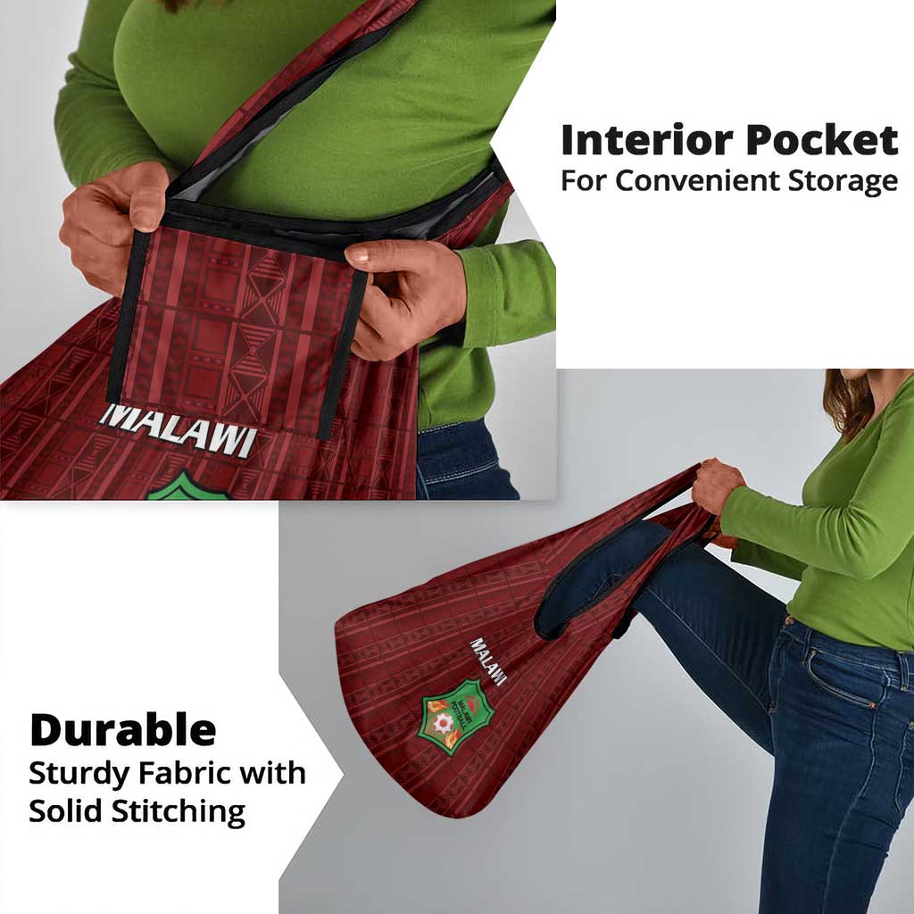 Malawi Football Grocery Bag Go Champions - Red - African Pride